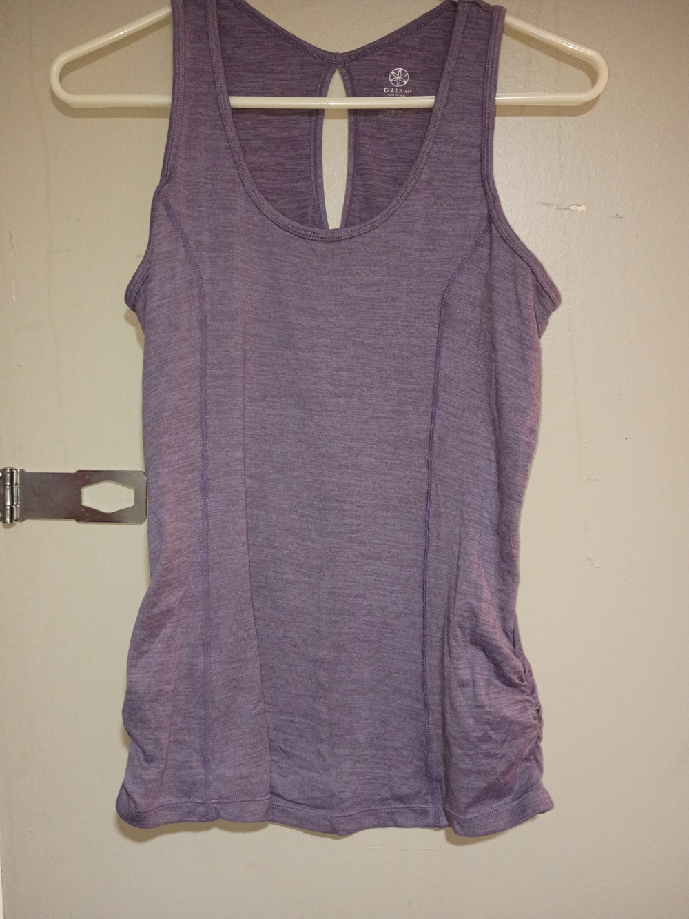 GAIAM Lavender Heather Racerback Tank Top